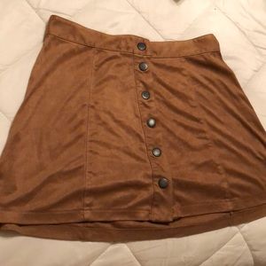 american eagle suede skirt